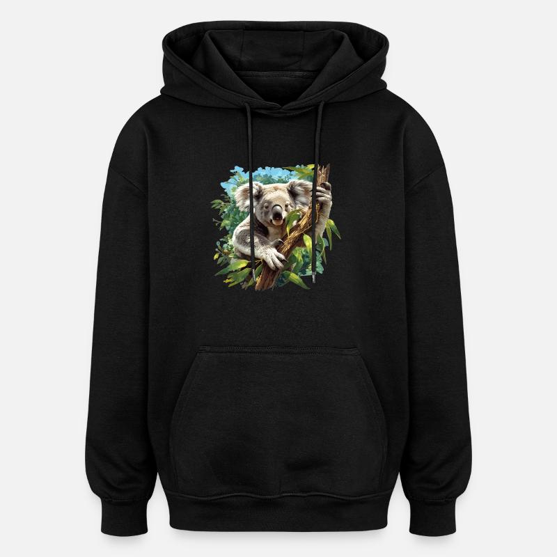 Koalas Koala - Oversized Unisex Hoodie - black