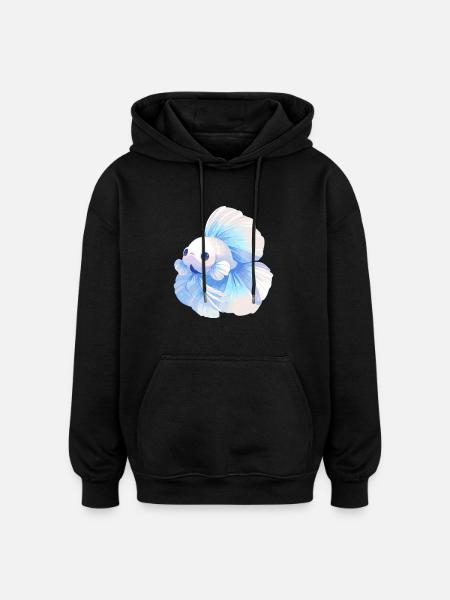 Bettas Betta Fish Betta - Oversized Unisex Hoodie - black