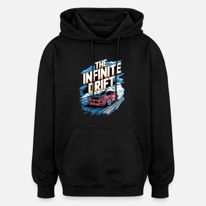 Infinite Drift - Autorennen - Oversized Unisex Hoodie - Schwarz