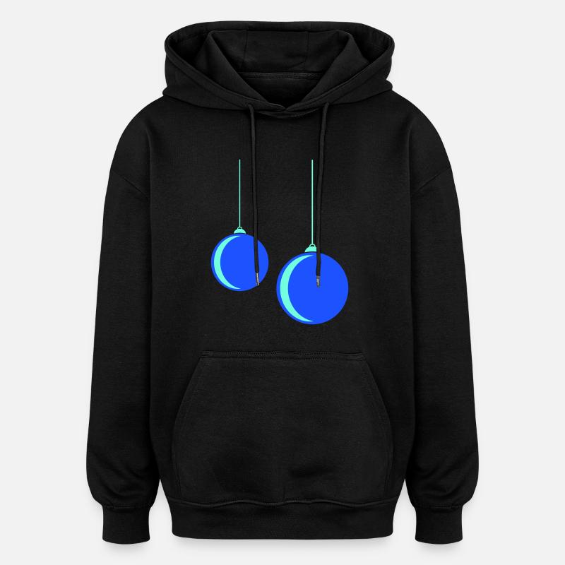 Weihnachtskugel - Oversized Unisex Hoodie - Schwarz