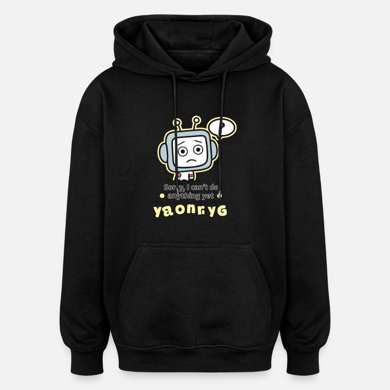 TUT MIR LEID - Oversized Unisex Hoodie - Schwarz