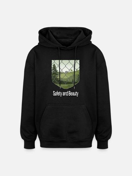 PROTECT THE FOREST - Oversized Unisex Hoodie - black
