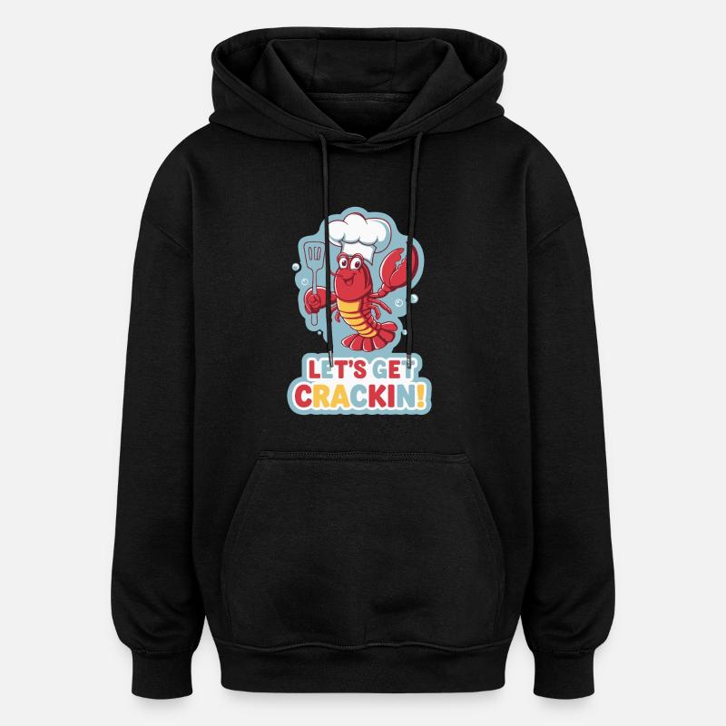 LASS UNS LOSLEGEN - Oversized Unisex Hoodie - Schwarz