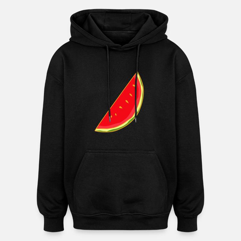 Melon, Melons, Summer, Fruit, Fruit - Oversized Unisex Hoodie - black
