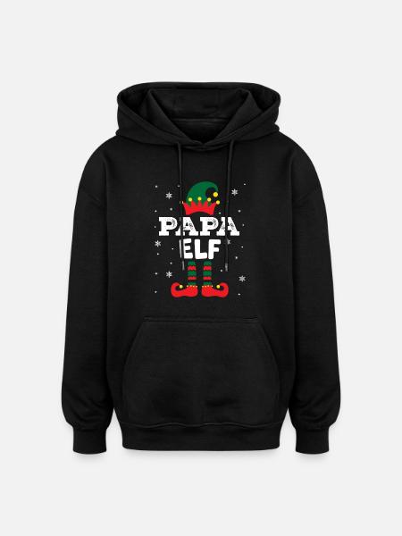 eleven haha artboard 1 - Oversized Unisex Hoodie - black