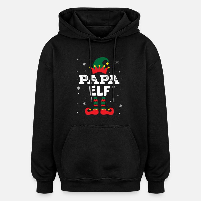 eleven haha artboard 1 - Oversized Unisex Hoodie - black