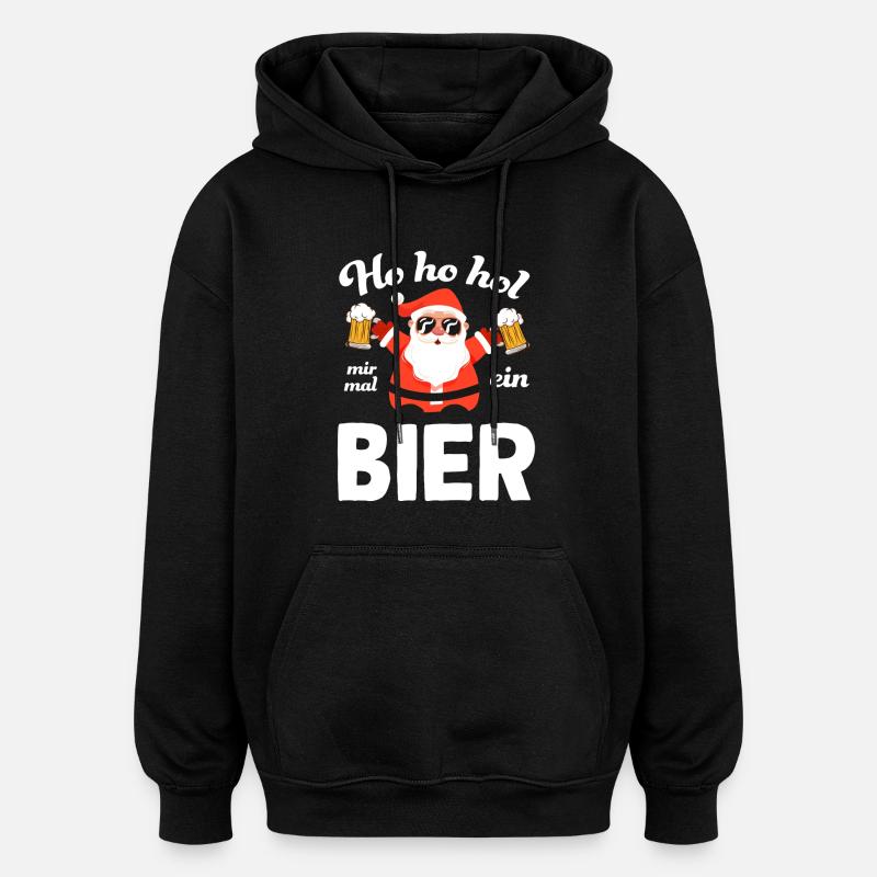 bier9 Zeichenfläche 1 - Oversized Unisex Hoodie - Schwarz