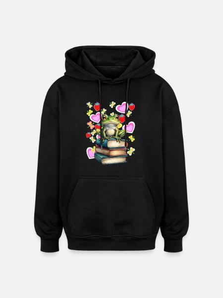 Frog Frogs Toad - Oversized Unisex Hoodie - black