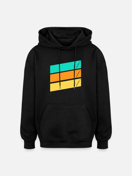 Flute player - Oversized Unisex Hoodie - black