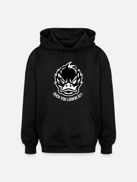 VOUS REGARDEZ - Sweat à capuche oversize unisexe - noir