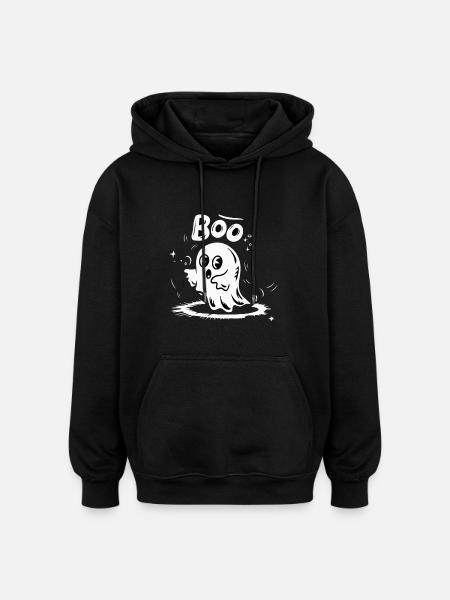 SPECTER BOO - Oversized Unisex Hoodie - black