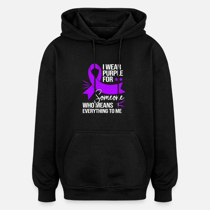 Épilepsie - Sweat à capuche oversize unisexe - noir