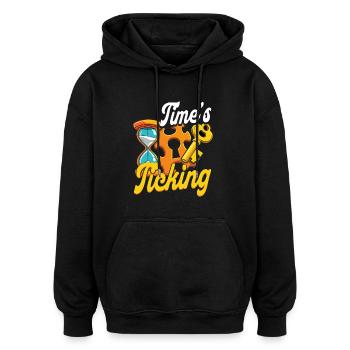 Escape Room Time's Ticking - Oversized Unisex Hoodie - Schwarz - Vorne - Noah (186cm)