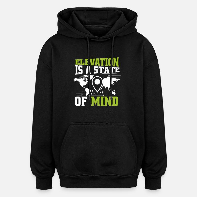 Geographic Information Systems - Oversized Unisex Hoodie - black