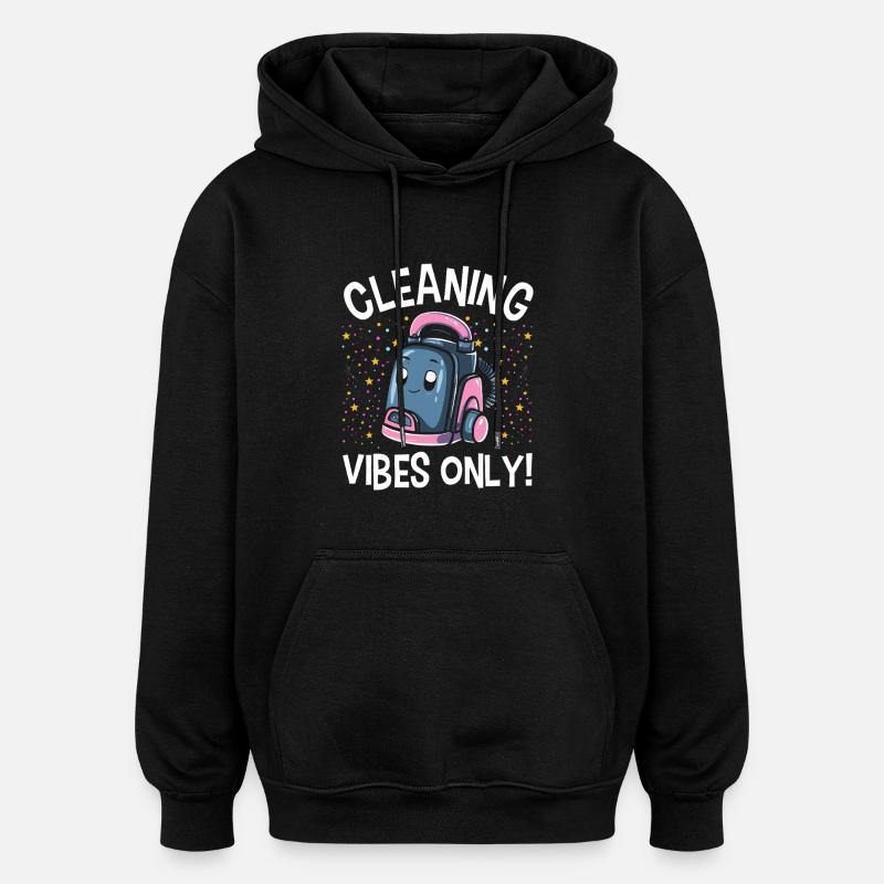 Cleaning Lover Cleaner - Oversized Unisex Hoodie - black