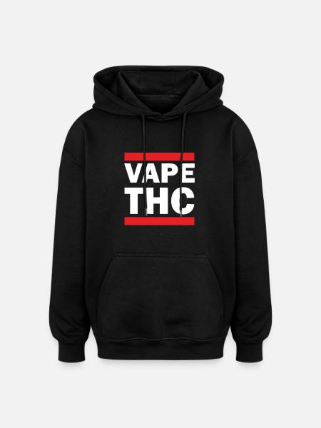 Vape THC White - Oversized Unisex Hoodie - black