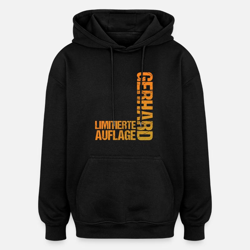 Gerhard - Oversized Unisex Hoodie - black