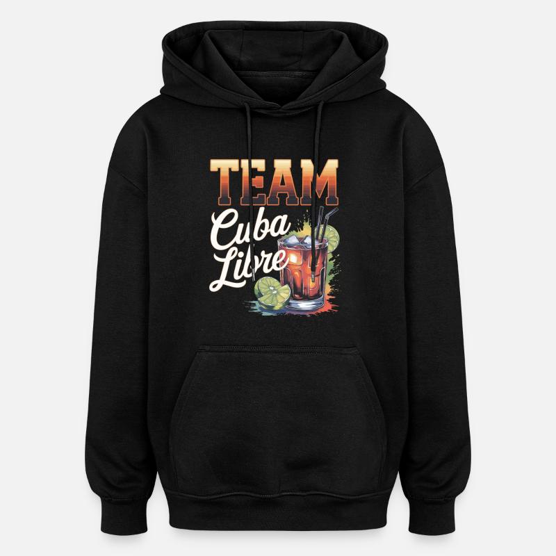 Cocktail Barkeeper Team Cuba Libre - Oversized Unisex Hoodie - Schwarz