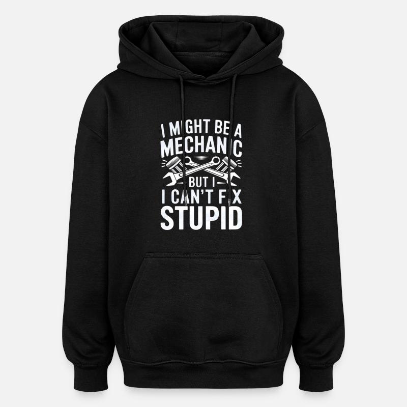 Mechanic Craftsman Design - Oversized Unisex Hoodie - black