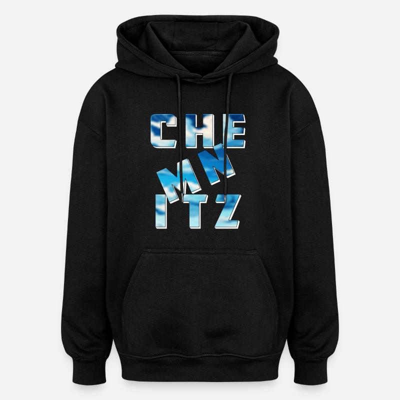 CHEMNITZ - Sweat à capuche oversize unisexe - noir