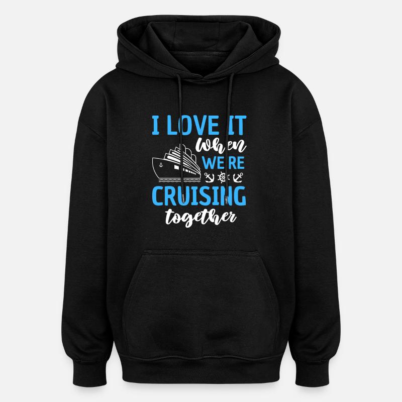 Drôle de croisière Dire Design - Sweat à capuche oversize unisexe - noir