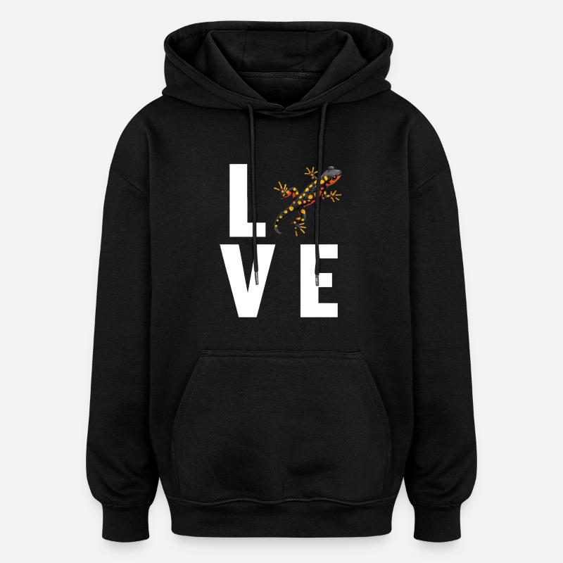 Salamanders Salamander - Oversized Unisex Hoodie - black