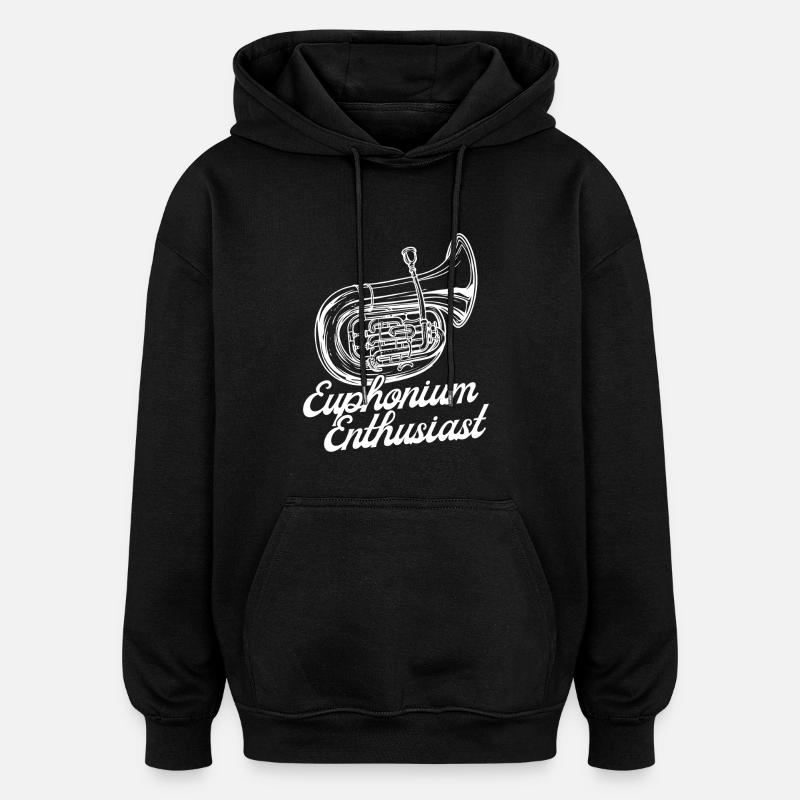 Bariton Player Enthusiast Euphonium - Oversized Unisex Hoodie - Schwarz