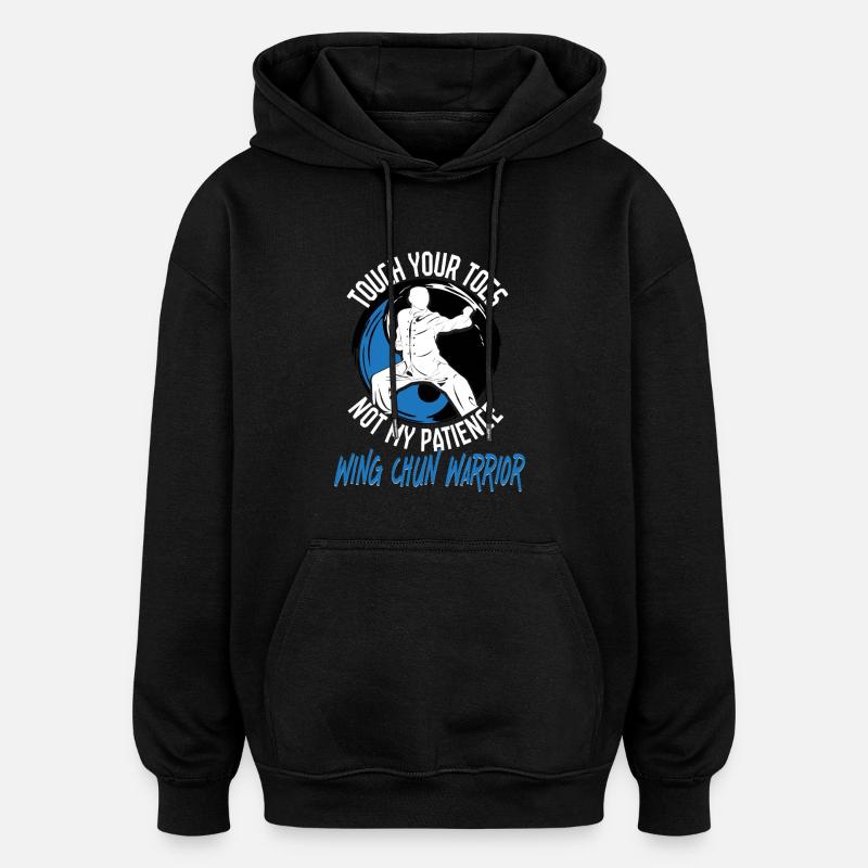 Wing Chun Warrior - Oversized Unisex Hoodie - Schwarz