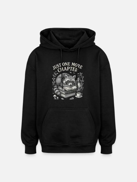 Bookworm : Plus qu’un chapitre - Sweat à capuche oversize unisexe - noir