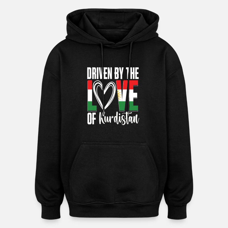 Kurdistan Kurdes Kurdes - Sweat à capuche oversize unisexe - noir