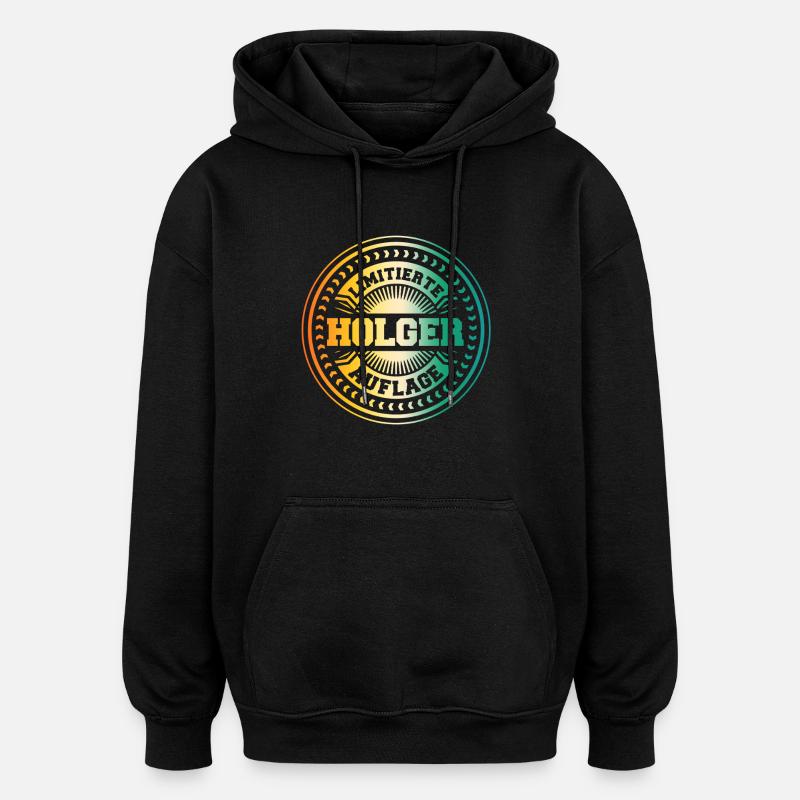 Holger - Oversized Unisex Hoodie - black