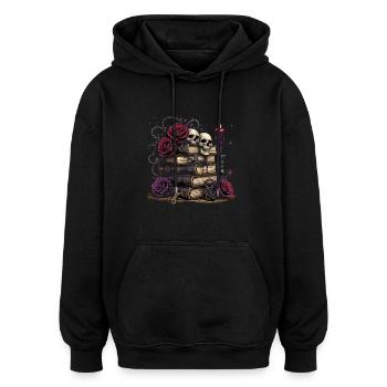 Dark Romance Booktok - Oversized Unisex Hoodie - black - Front - Noah (186cm)