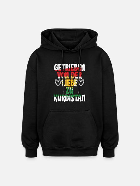 Kurdistan Kurd Kurds - Oversized Unisex Hoodie - black
