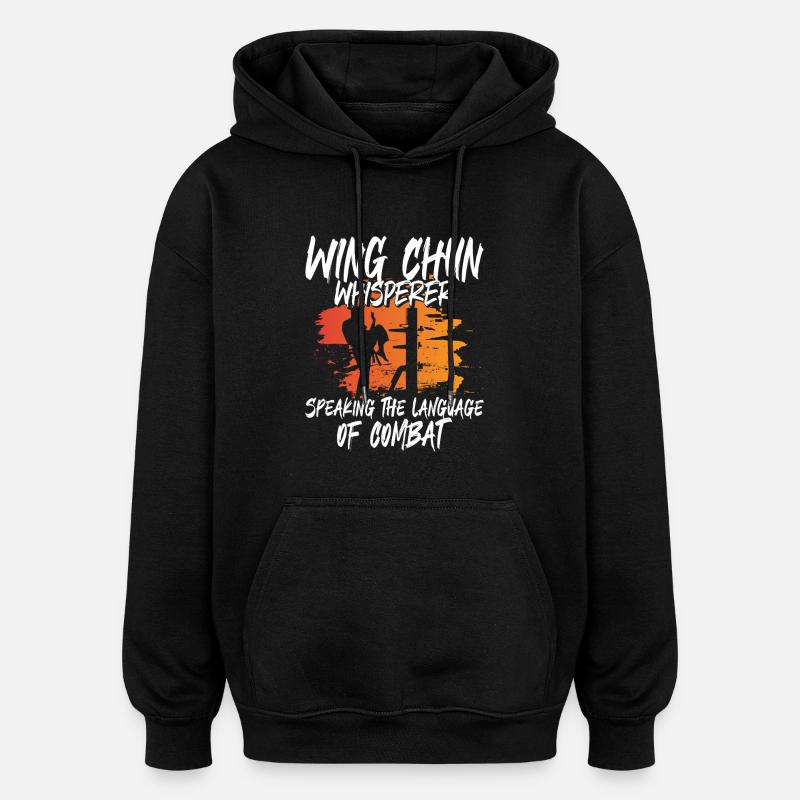 Wing Chun Whisperer - Oversized Unisex Hoodie - Schwarz
