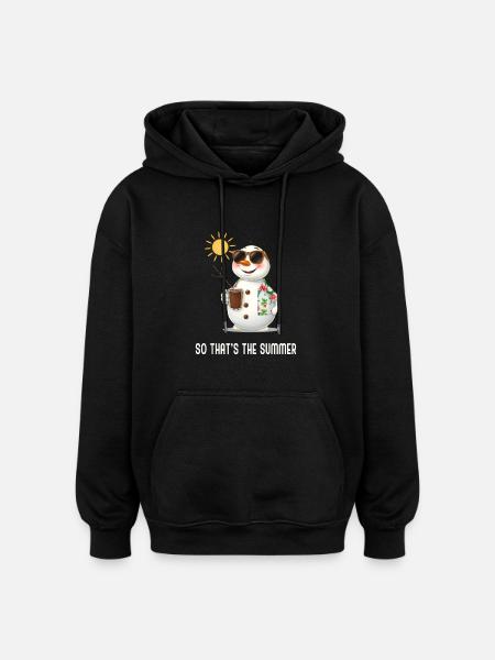 So that's the summer - Oversized Unisex Hoodie - Schwarz