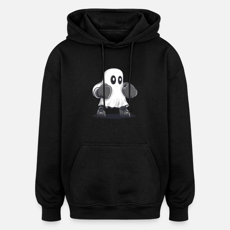 Boxender Geist - Oversized Unisex Hoodie - Schwarz