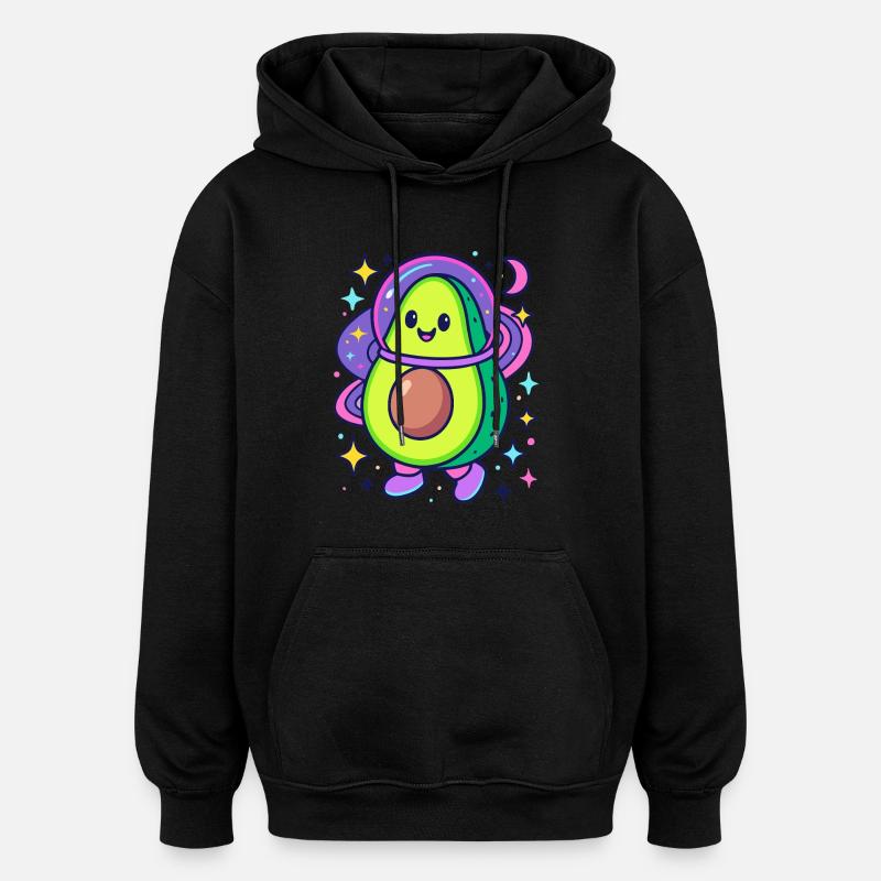 Avocat astronaute dans l’espace - Sweat à capuche oversize unisexe - noir