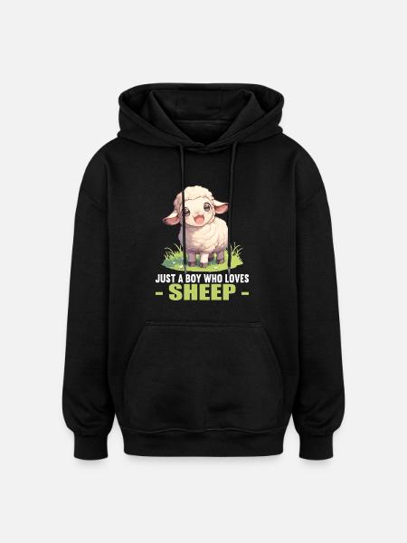 Sheep Sheep - Oversized Unisex Hoodie - black