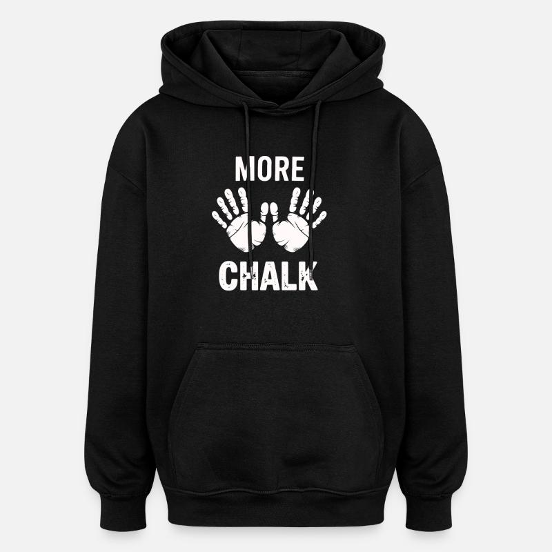 More Chalk - Oversized Unisex Hoodie - black