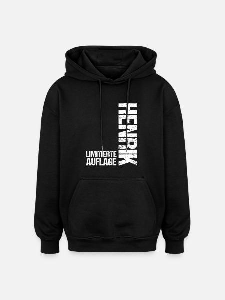 Henrik - Oversized Unisex Hoodie - black