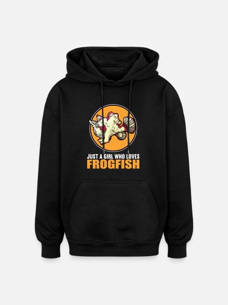 Frogfish Anglerfisch - Oversized Unisex Hoodie - black