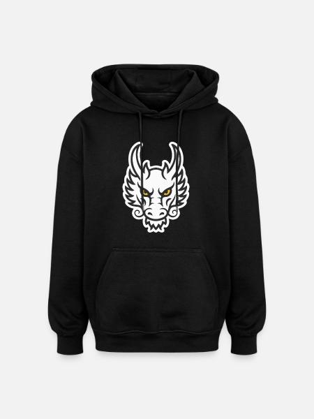 CHEF LEADER - Sweat à capuche oversize unisexe - noir