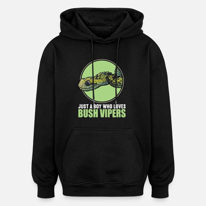 Bush Vipers Bush Viper - Oversized Unisex Hoodie - black
