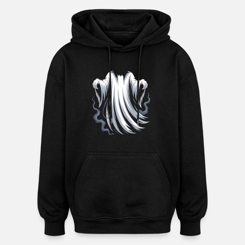 Geist Kostüm - Oversized Unisex Hoodie - Schwarz
