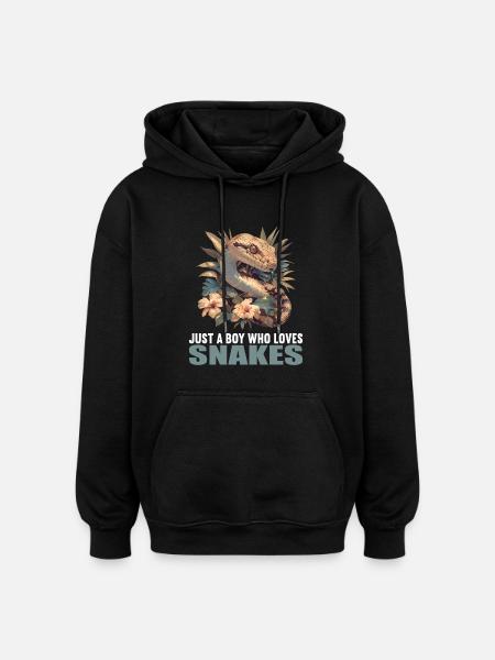 Snakes Snake - Oversized Unisex Hoodie - black