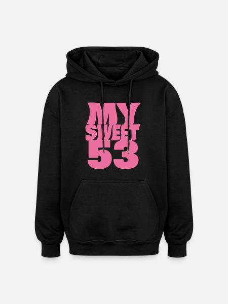 Sweet 53 - Oversized Unisex Hoodie - black
