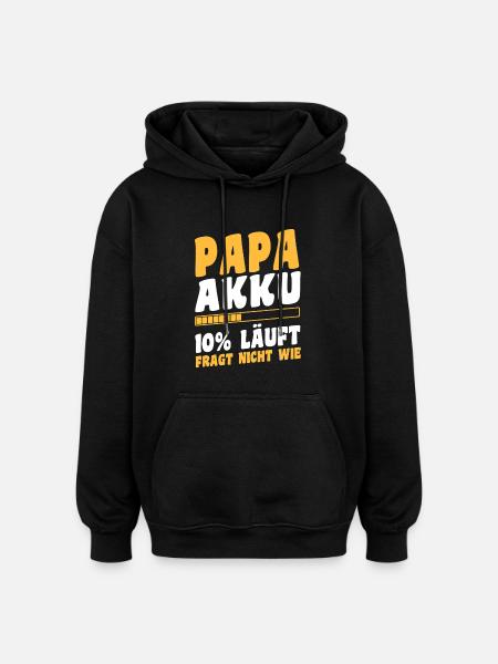 Father Team Dad - Oversized Unisex Hoodie - black