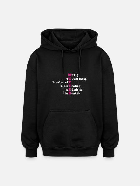 Mutter Eigenschaften - Oversized Unisex Hoodie - Schwarz