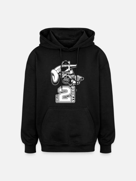 2T Engine - Oversized Unisex Hoodie - black