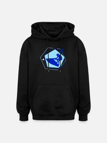 Jet Ski - Oversized Unisex Hoodie - black